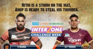 Pro Kabaddi 2017 – Umumba Beat UP Yoddha in a nail biting match Pro Kabaddi 2017 UP Yoddha VS Umumba