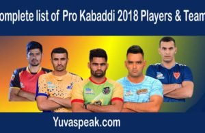 ProKabaddi 2018 : Final list of players, teams & Schedule ProKabaddi 2018 : Final list of players, teams & Schedule